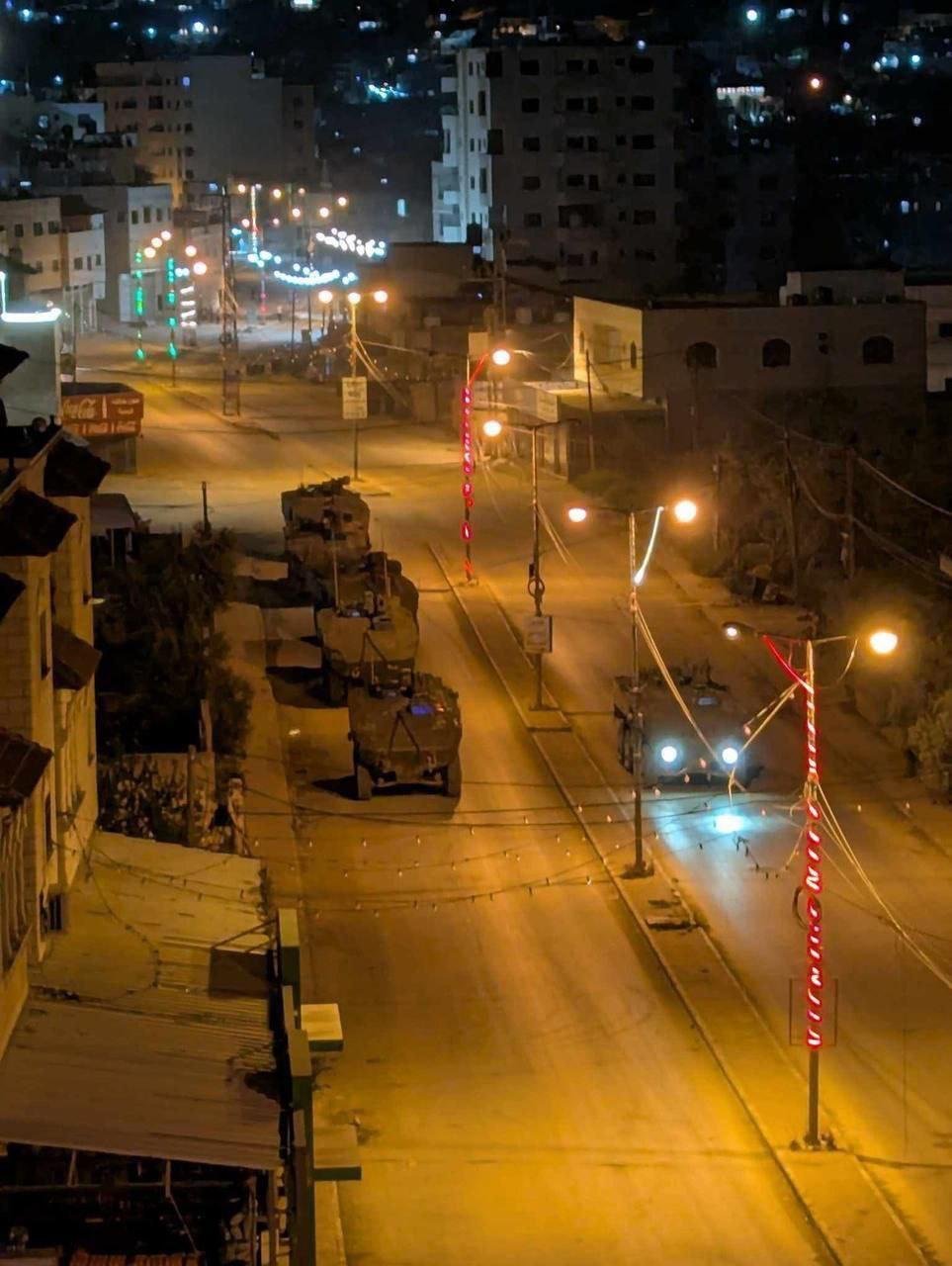 في ثاني ايام عيد الفطر ....الاحتلال يدفع بتعزيزات عسكرية إلى قباطية 