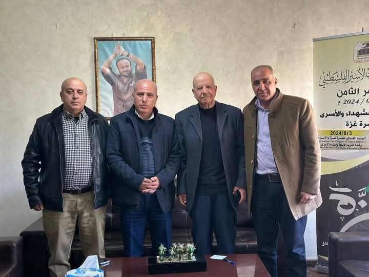 نادي الأسير الفلسطيني يستقبل منسق التحالف الأوروبي لمناصرة أسرى فلسطين 