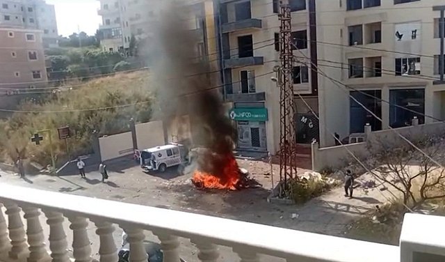 شهيد بغارة  إسرائيلية على مركبة جنوبي لبنان