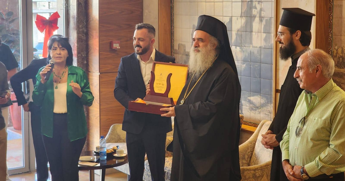 افتتاح معرض ميلاد السلام في السان جورج بالقدس 