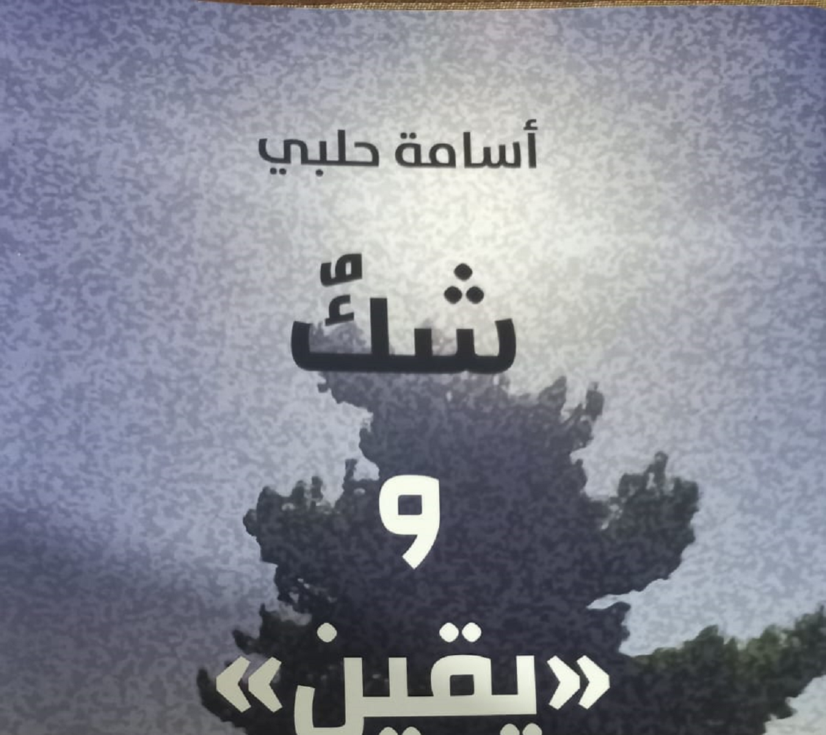 قرأت لكم.. شك و"يقين".. لأسامة حلبي  كلام جميل "متفلسف" ..!