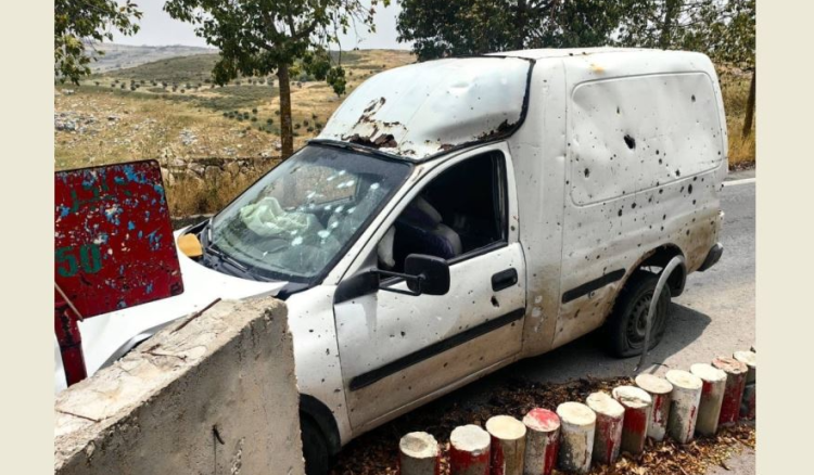 إصابتان بغارة إسرائيلية على سيارة  بالقرب من حاجز للجيش اللبناني 