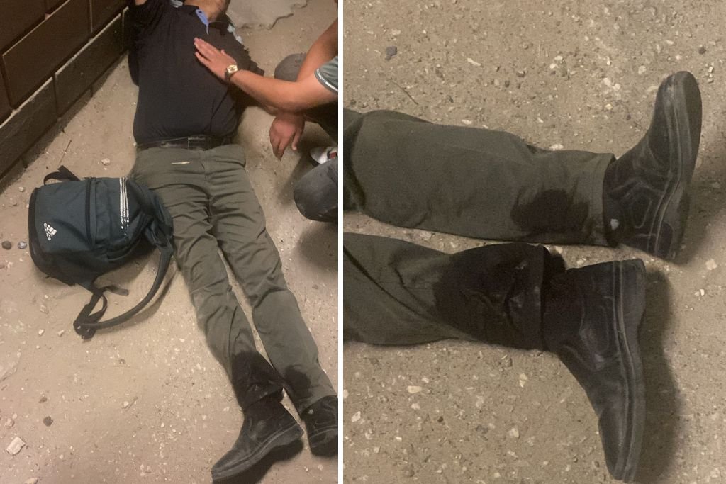 الاحتلال يلقي عاملا مصابا في قدميه عند حاجز قلنديا