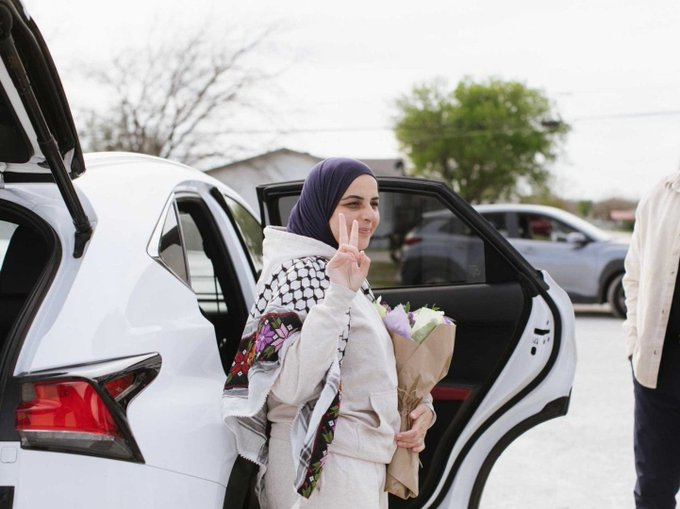 إدارة ترامب تطلق سراح الطالبة الفلسطينية لقاء كردية  بعد عام من الاعتقال