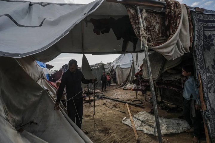 وفاة المسنة زينب مصبح  جراء البرد القارس جنوب قطاع غزة