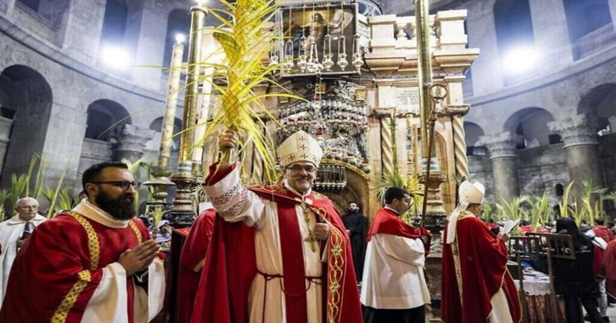 برنامج الاحتفال بأحد الشعانين في القدس اليوم 